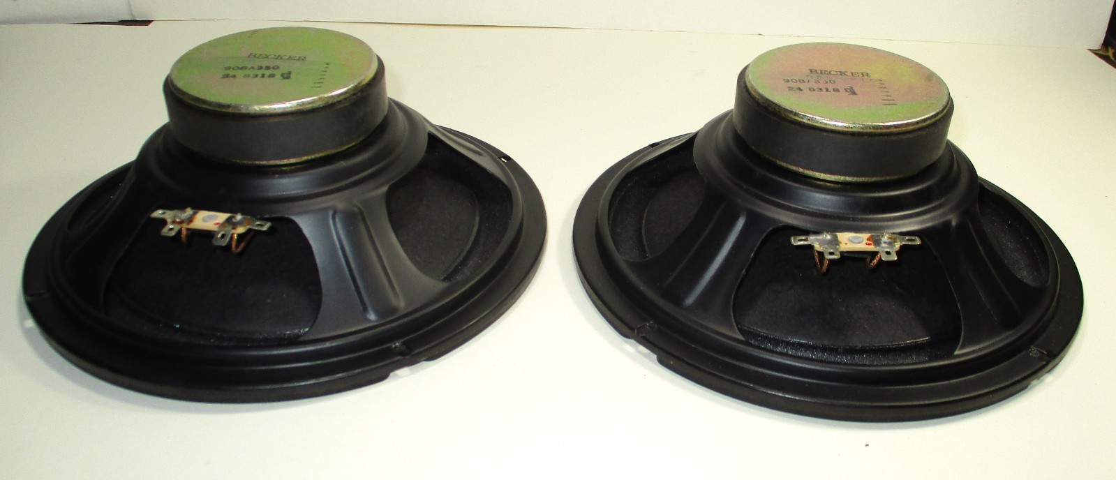 Becker 908A350 8″ Woofer Speakers 8 Ohms NOS Tested Pair