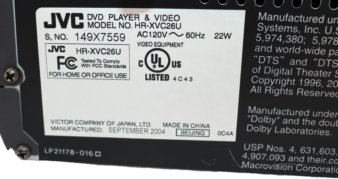 JVC DVD VCR VHS to Digital Converter Bundle VHS to MP4 Recorder AV to HDMI