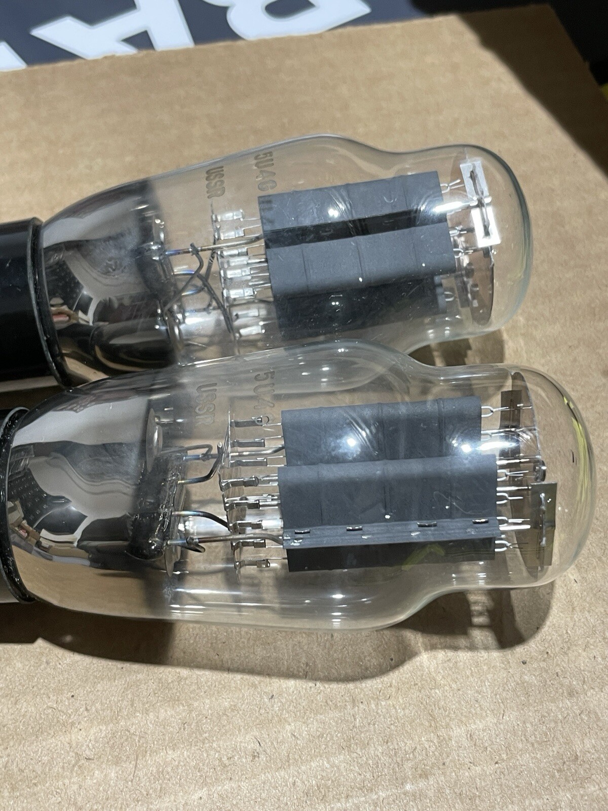 Pair of NOS USSR 5U4G Coke Bottle Style Rectifier Vacuum Tubes (Many Available)
