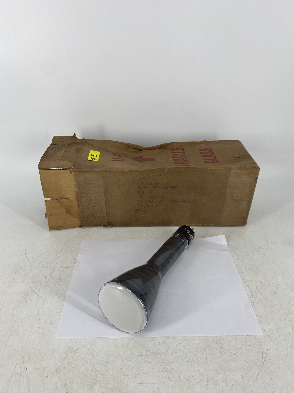 RARE Vintage Waterman 3EP1 Electron Tube Made in USA NEW OLD STOCK