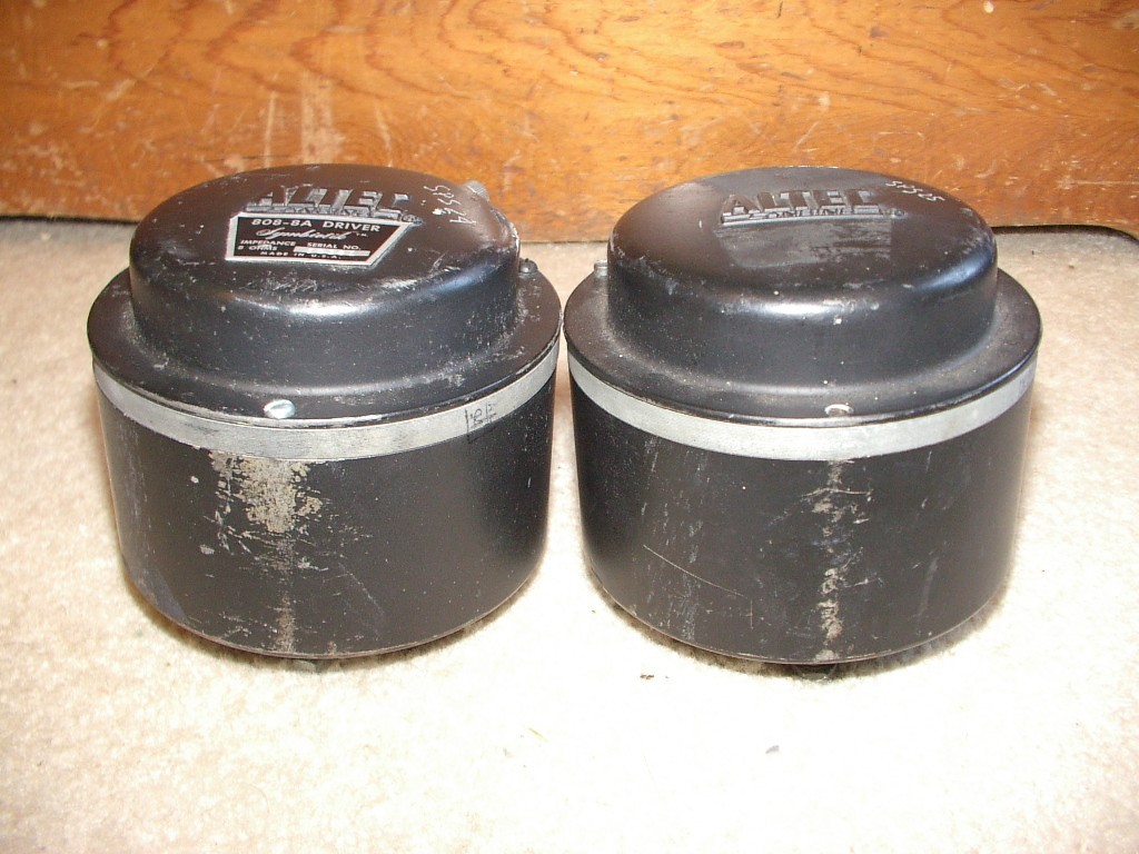 Pair Altec lansing 808 8a speaker drivers high freq compression tested working