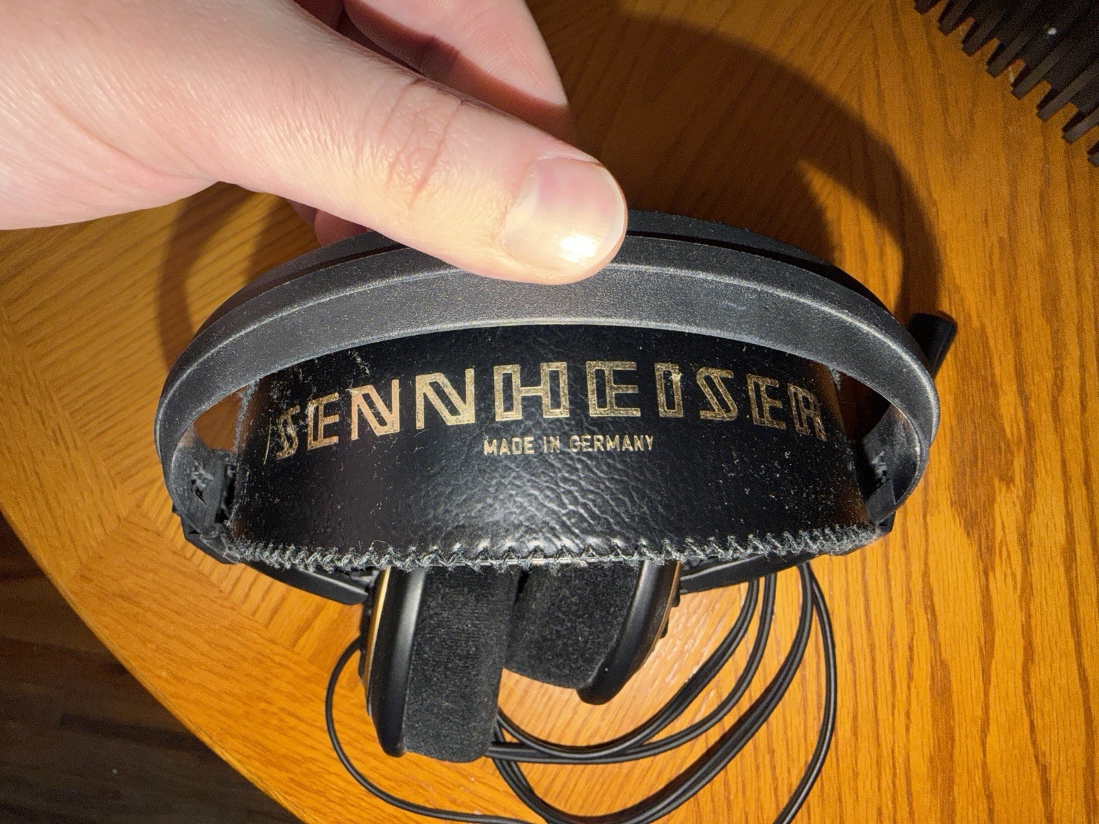 Sennheiser HD 430 Headband Headphones Black Gold 6.35mm Ear-Pad Double