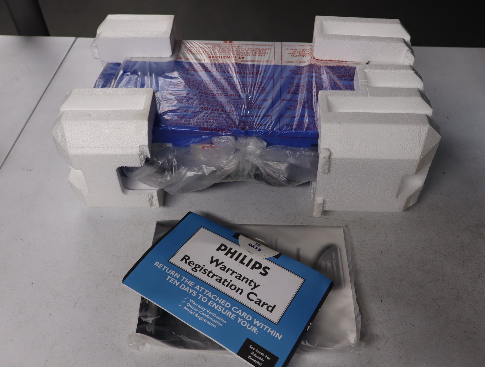 Vintage Philips Video Cassette Recorder Blue Yellow – New Old Stock – Open Box