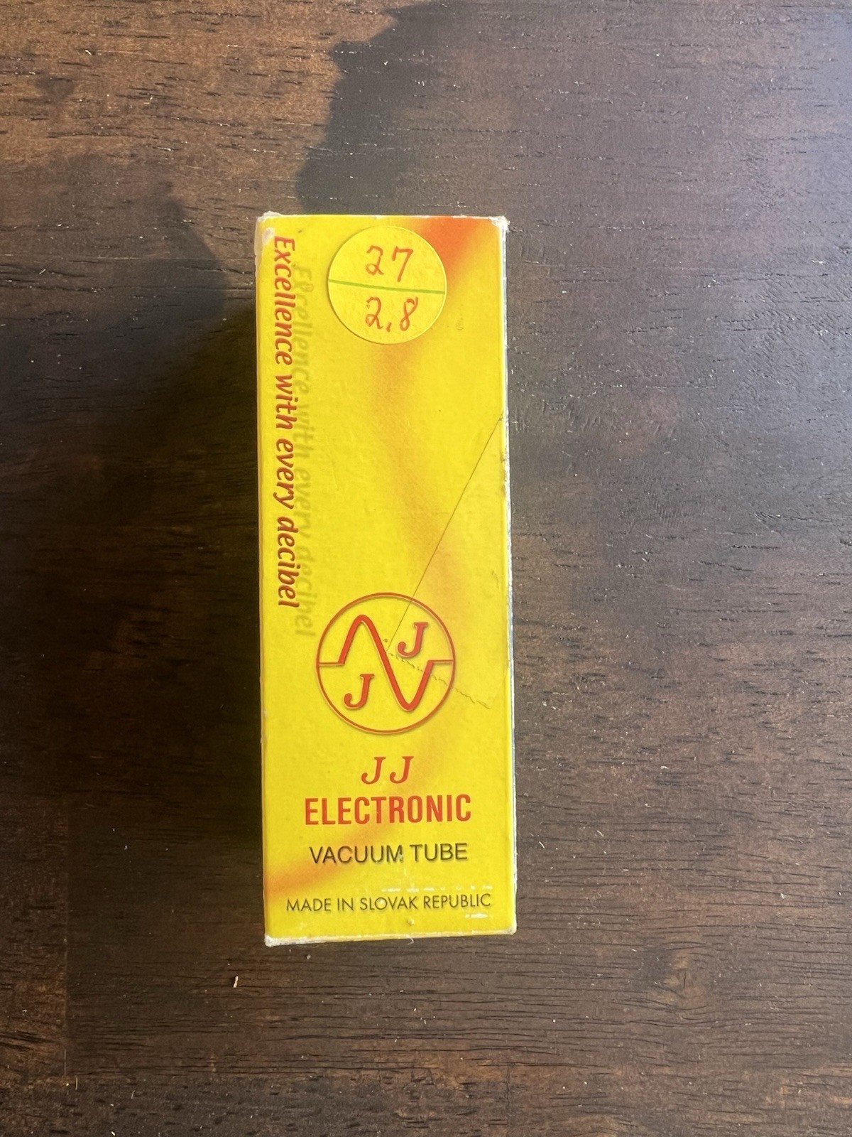 JJ Electronic 6V6S Vacuum Tube w/ Box, Model/MPN 6V6S (Slovak Republic)