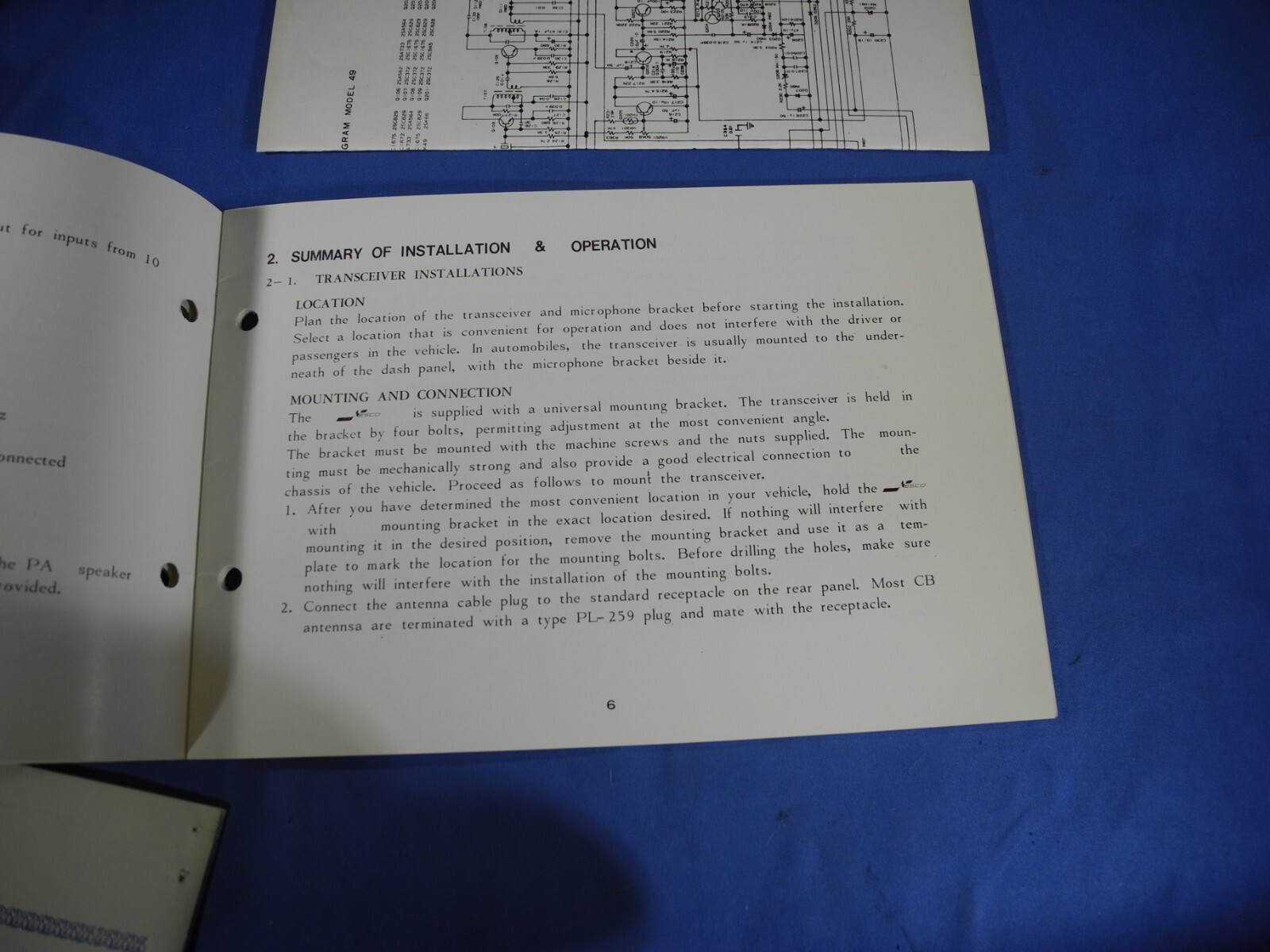 Vintage Owner’s Guide for Midland 1249 CB Radio Manual (Free Shipping!)