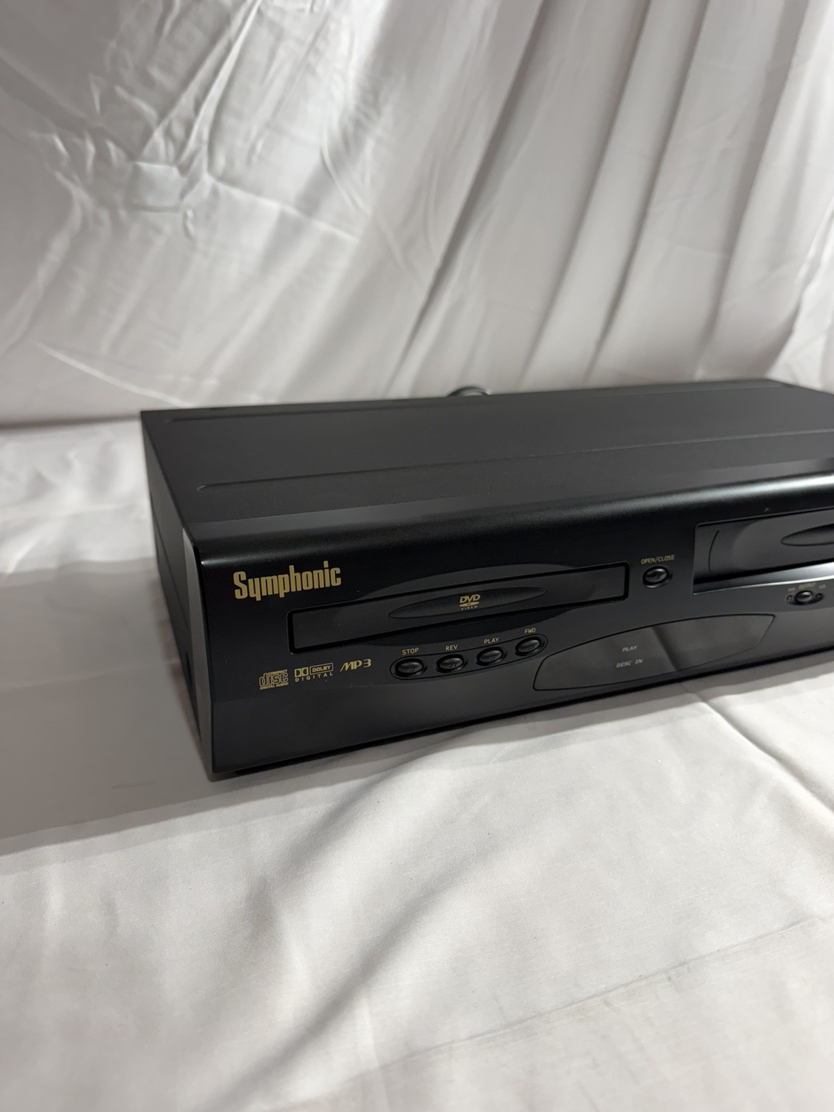 Symphonic CWF803 DVD VCR Combo Player VHS Recorder 4-Head Hi-Fi Tested