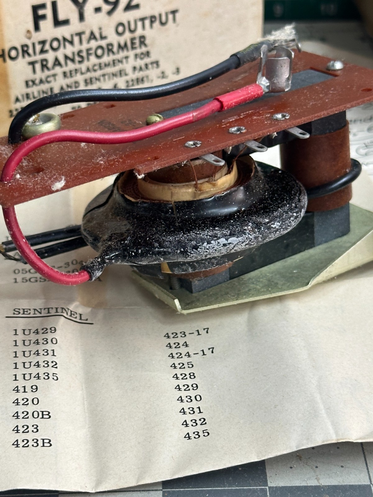 2-pack lot Halldorson FLY-92 Transformer Horizontal Output 70 DEG Sentinel 22E57