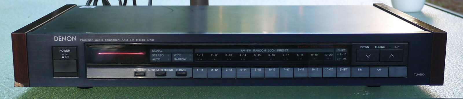Denon TU-600 Reference AM/FM Tuner Made in Japan 1989 Wood Panel VERY Rare