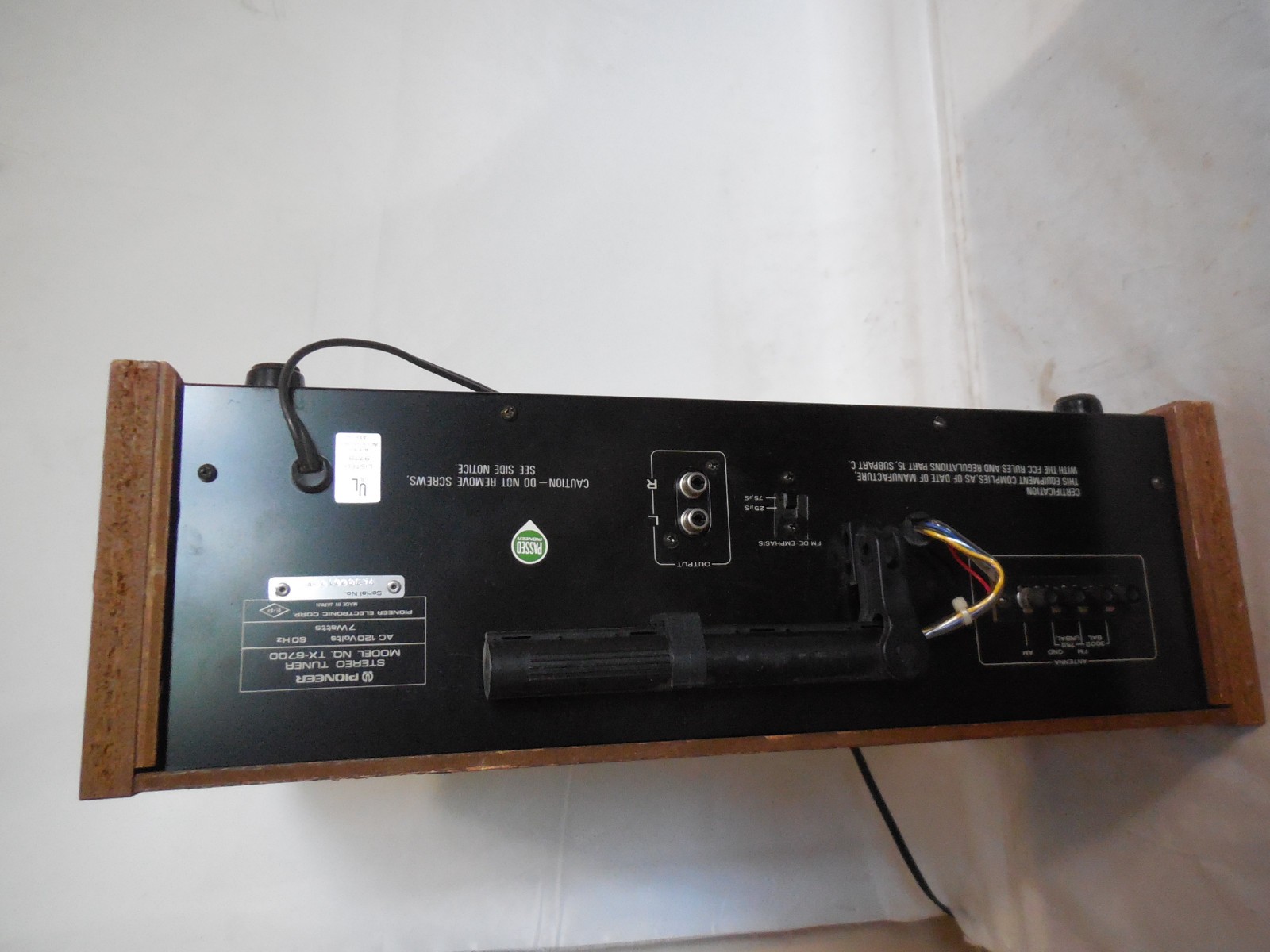 PIONEER TX 6700 Tuner. Power and sound Tested