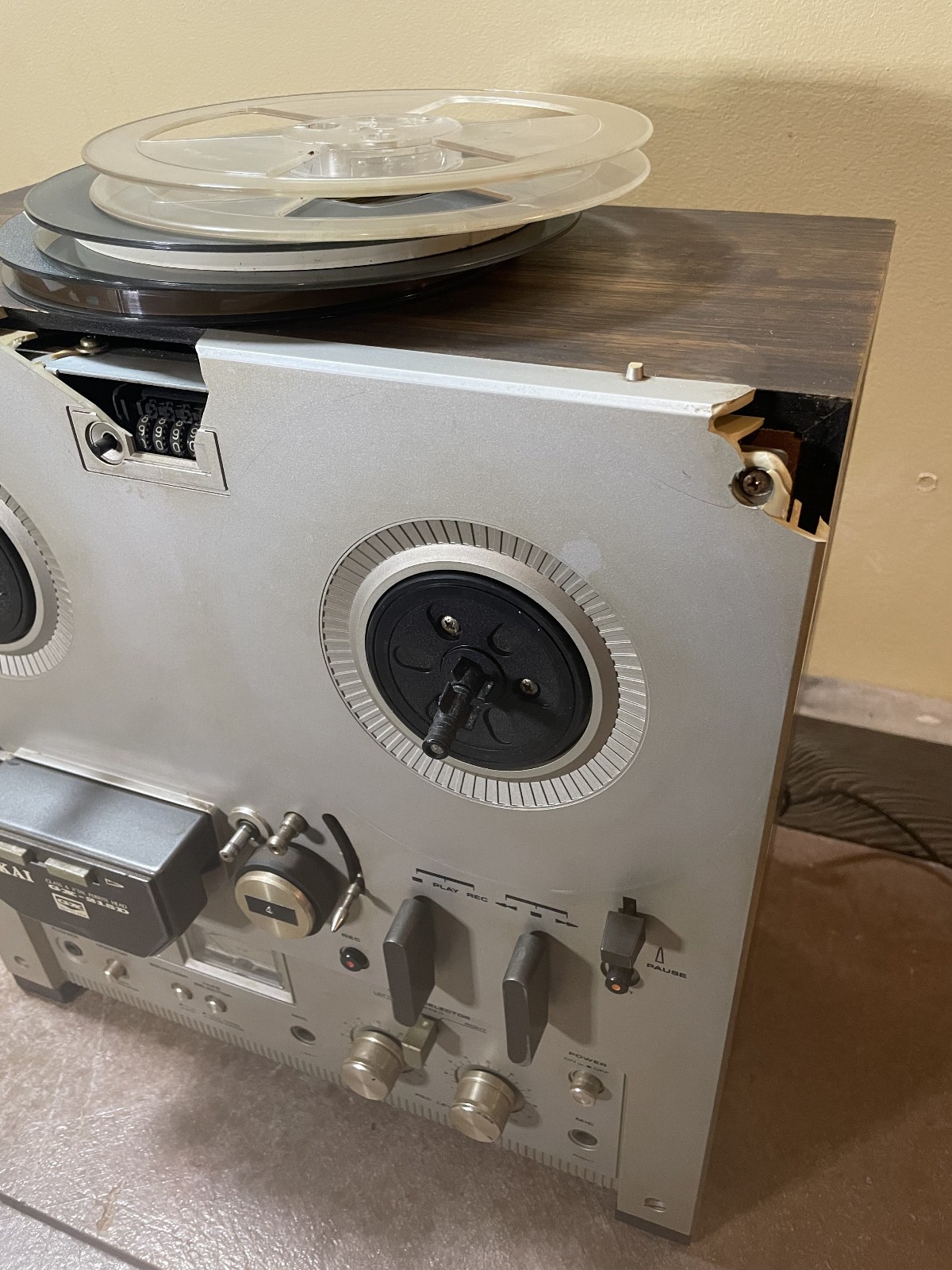 AKAI GX‑215D Reel‑to‑Reel Tape Deck 3 Motor 3 Head Stereo Parts/Repair READ!