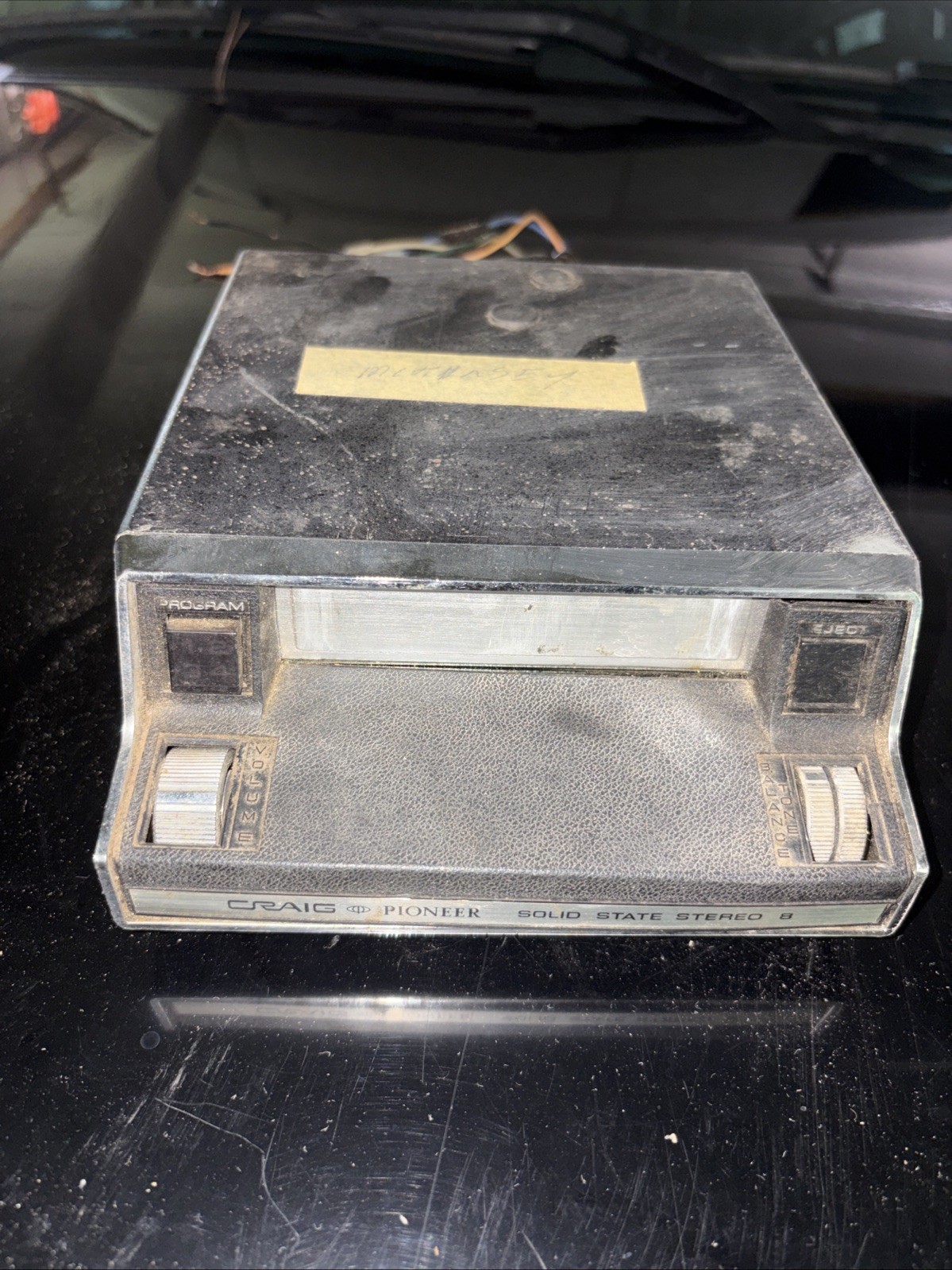 Vintage Craig Pioneer 8 SOLID STATE STEREO 8 TRACK PLAYER CAR RADIO Tested