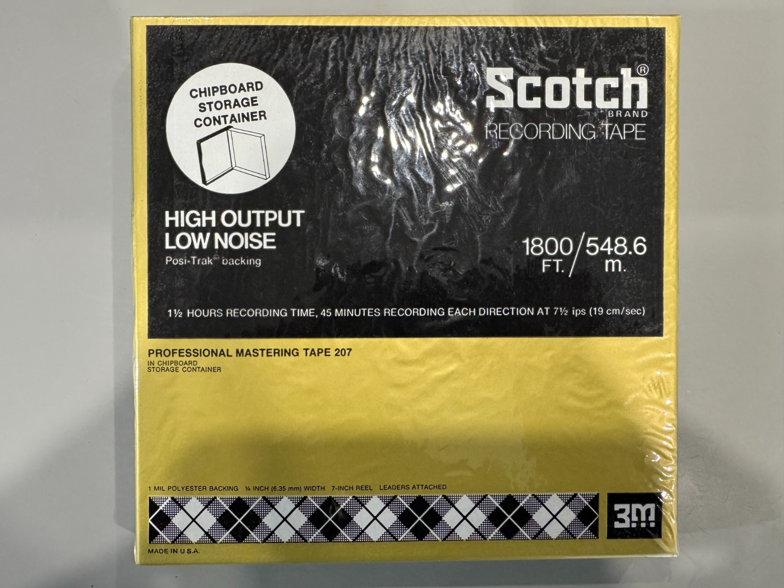 5x Scotch Type 207 7″ Reel-to-Reel Professional Mastering tape