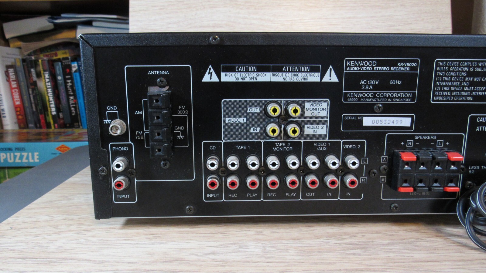 Vintage Kenwood KR-V6020 Stereo Receiver – No Remote