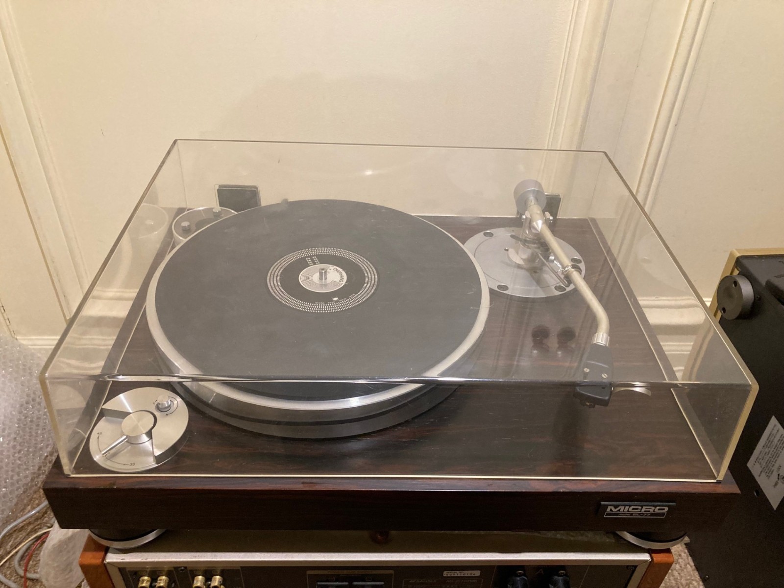 Micro Seiki BL-77 turntable with Fidelity Research tonearm