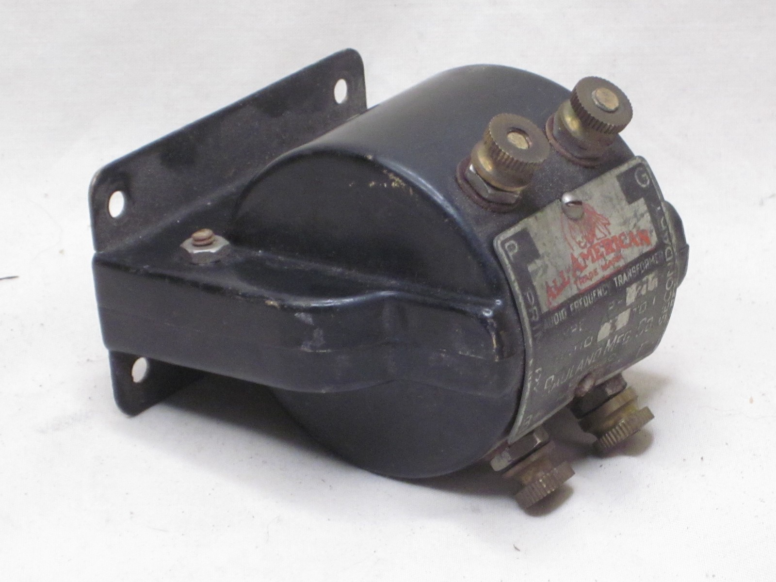 vintage ALL-AMERICAN AUDIO FREQUENCY TRANSFORMER R-21 RAULAND MFG.