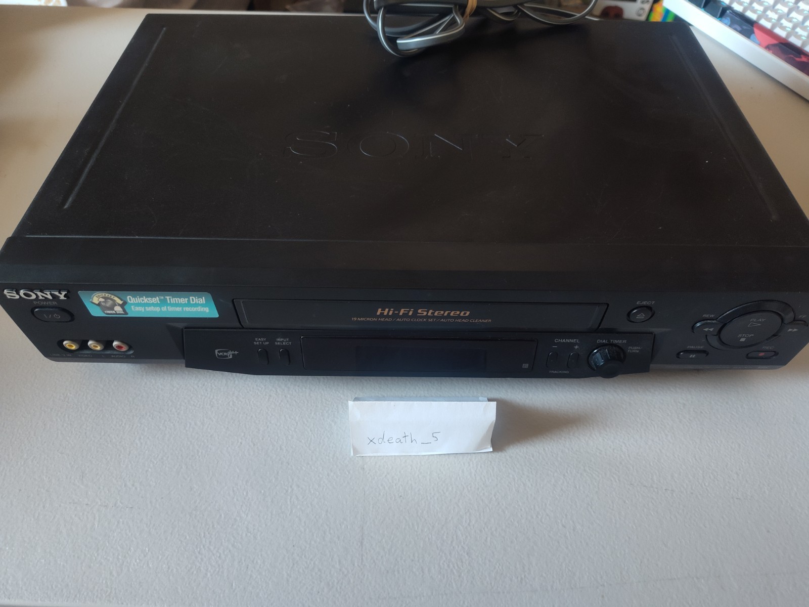 Sony SLV-N71 Hi-Fi Stereo VHS VCR 4 Head Tested Working – No Remote