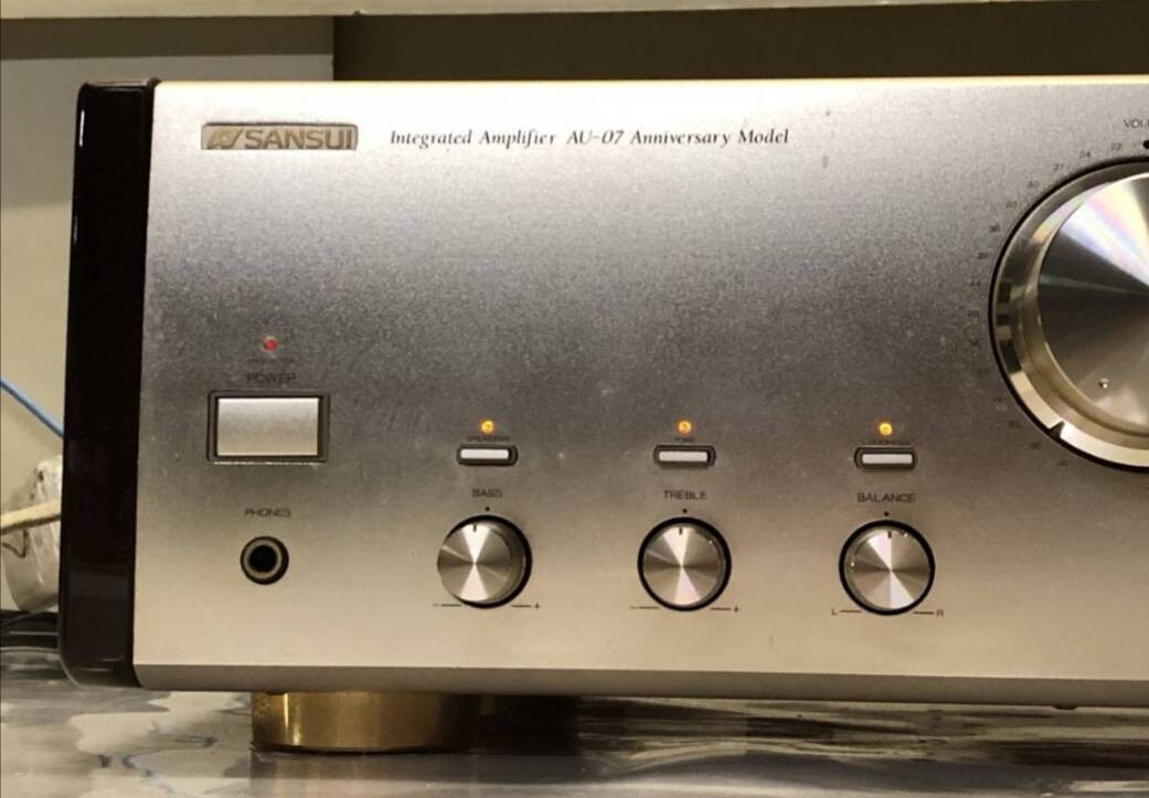 SANSUI AU-07 Anniversary Model Stereo Integrated Amplifier 100V Power Supply OK