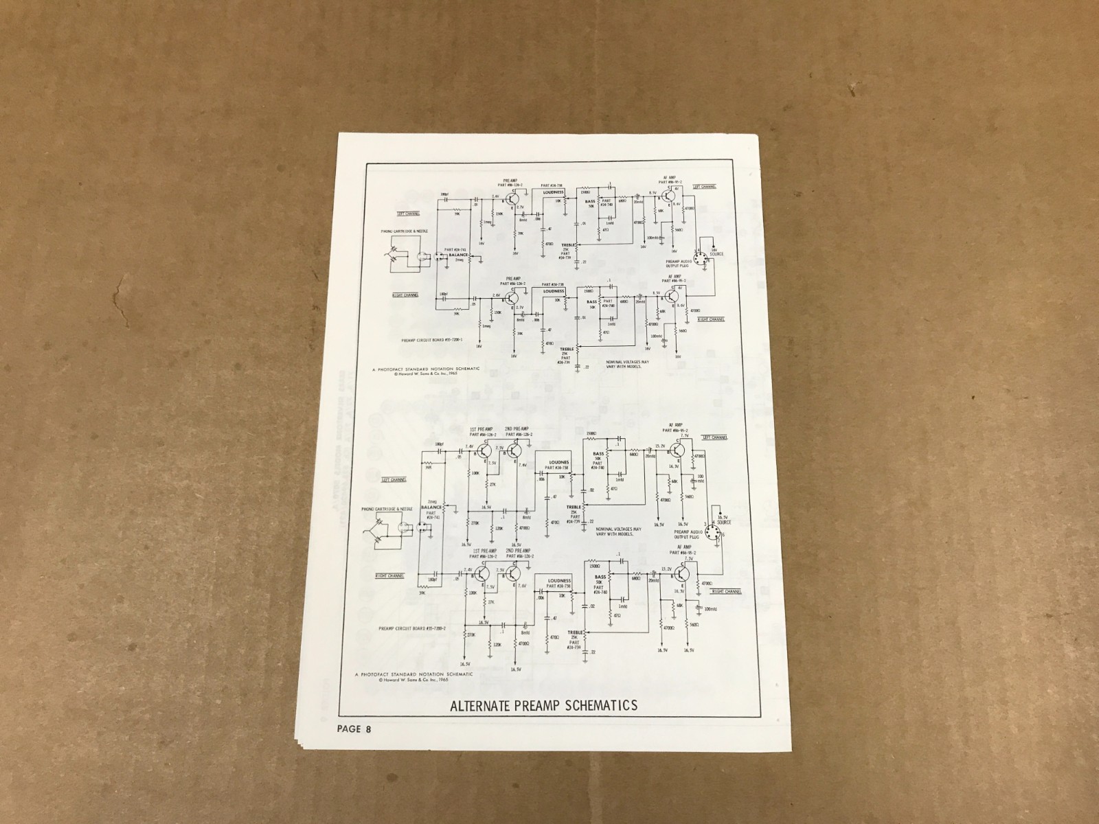 Vintage Photofact Folder – 775-9- Sears Silvertone 6-Transistor Stereo Amplifier