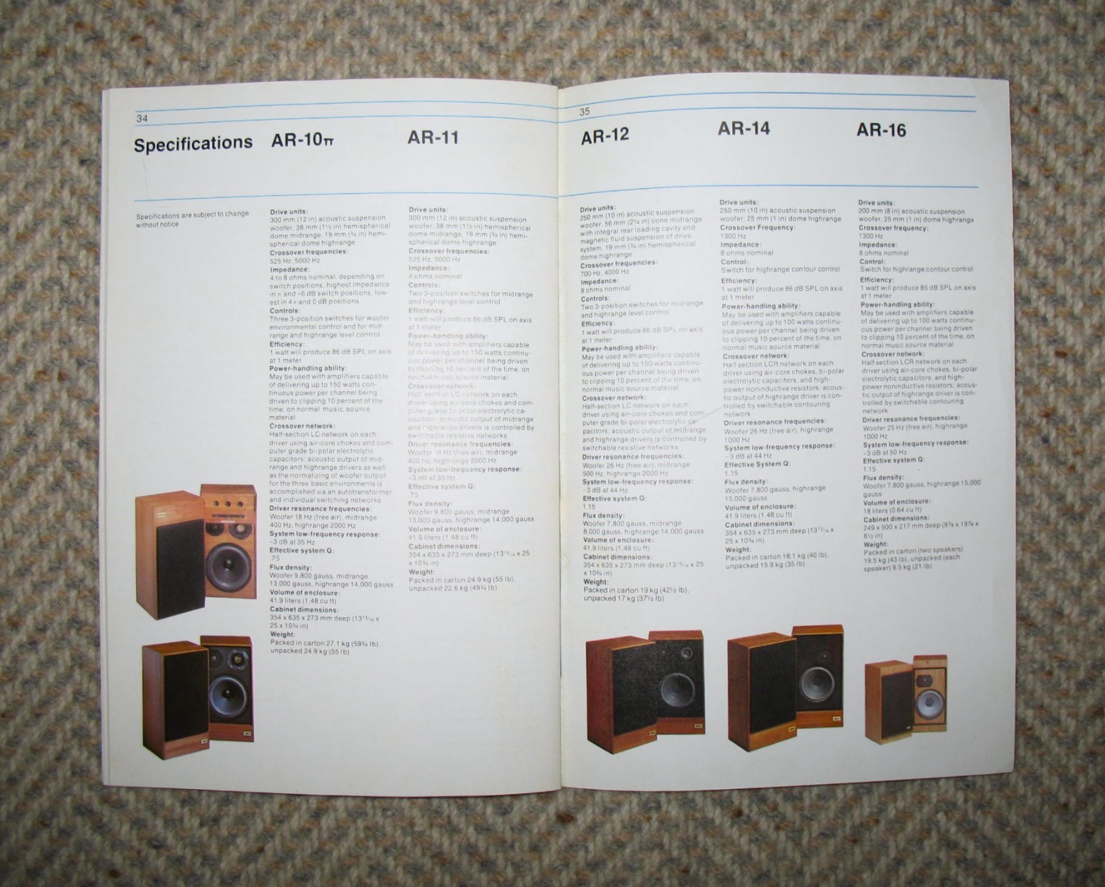 Rare AR3a Loudspeaker Manual, Warranty Card & Envelope 1973 + Loudspeaker Guide