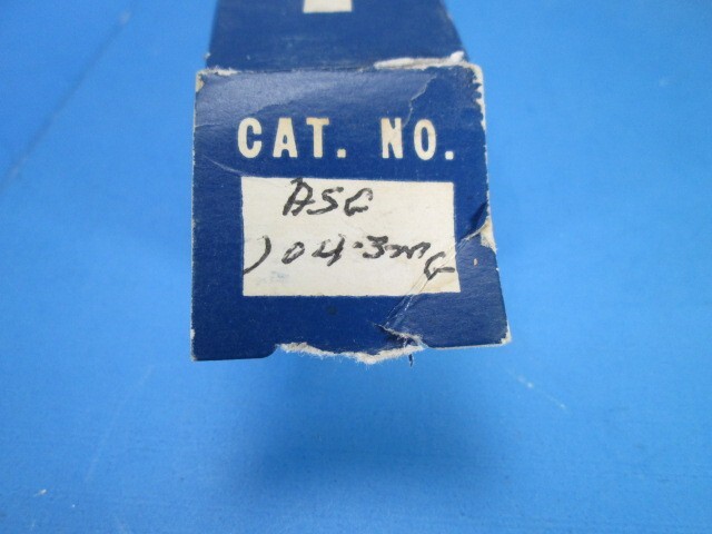 Vintage GLASSMIKE Oil Filled Glass Capacitor ASG104-3M, 0.10 MFD, 3000 WVDC