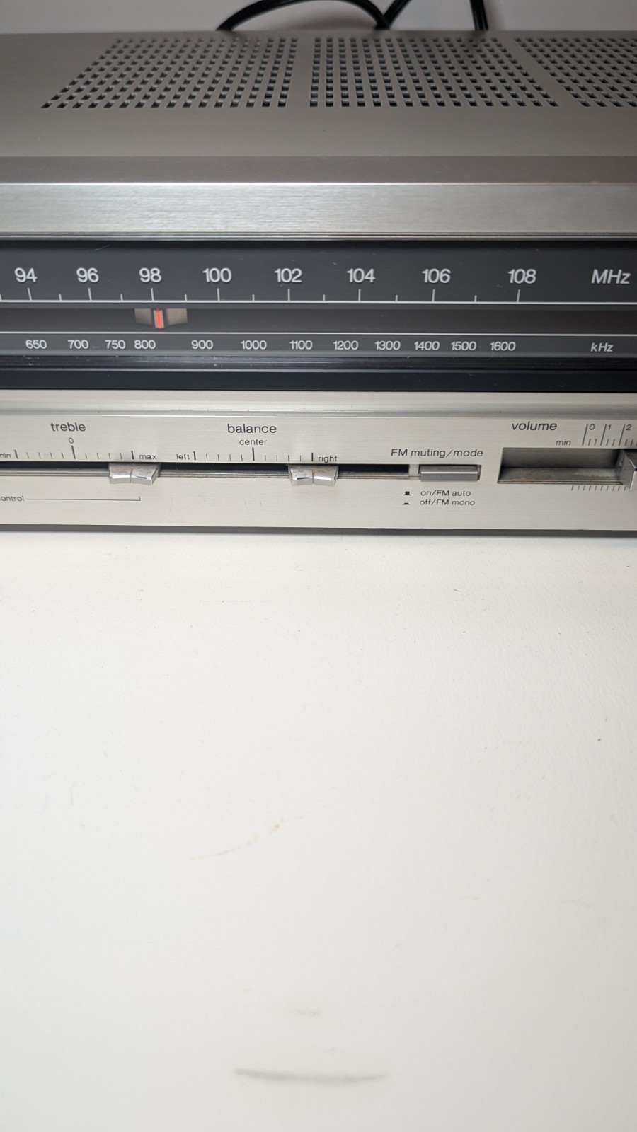 Vintage Technics SA-111 Stereo Receiver AM/FM Tuner Silver