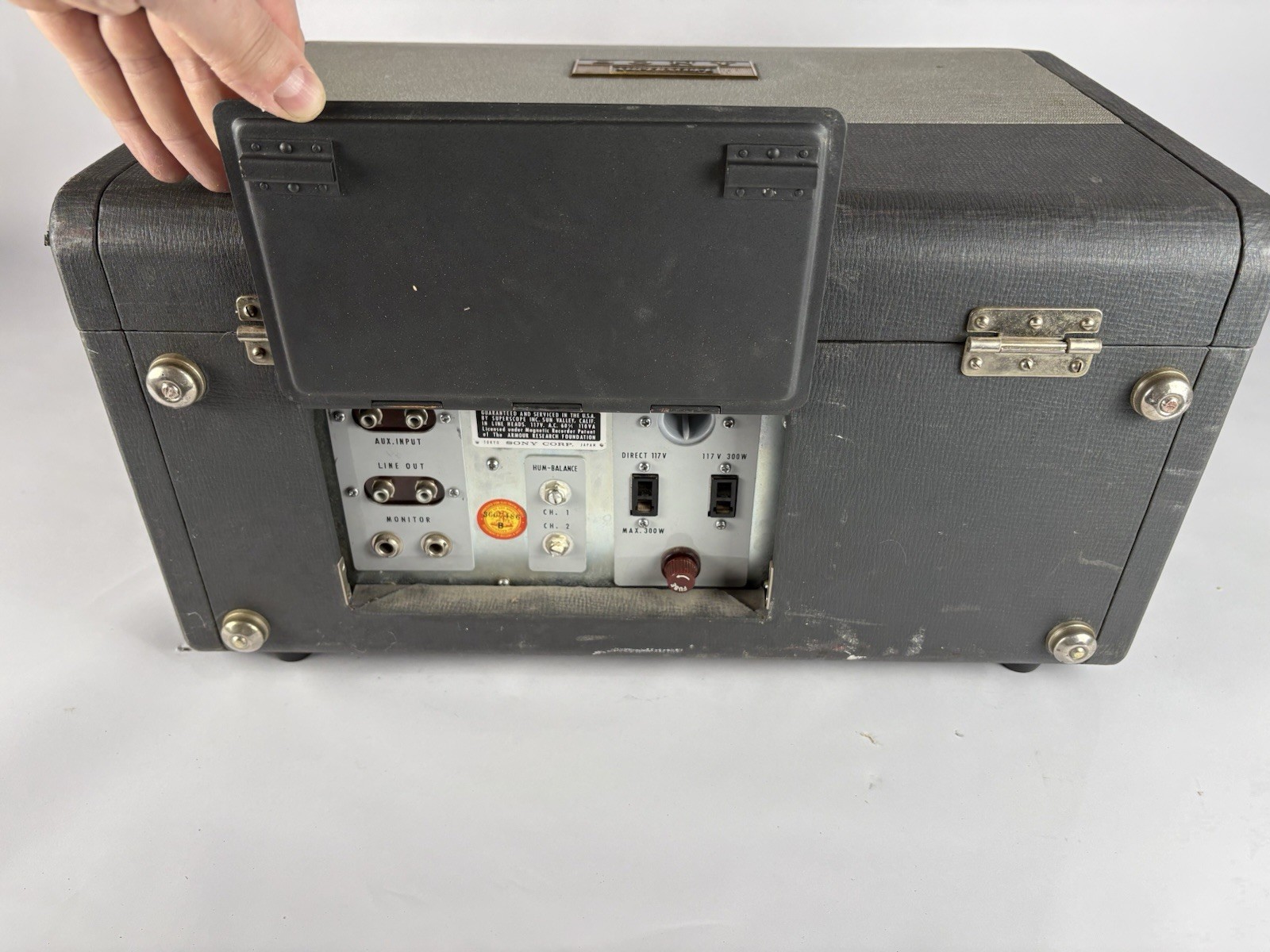 Sony Superscope Sterecorder Model 300 Tape Recorder Reel To Reel