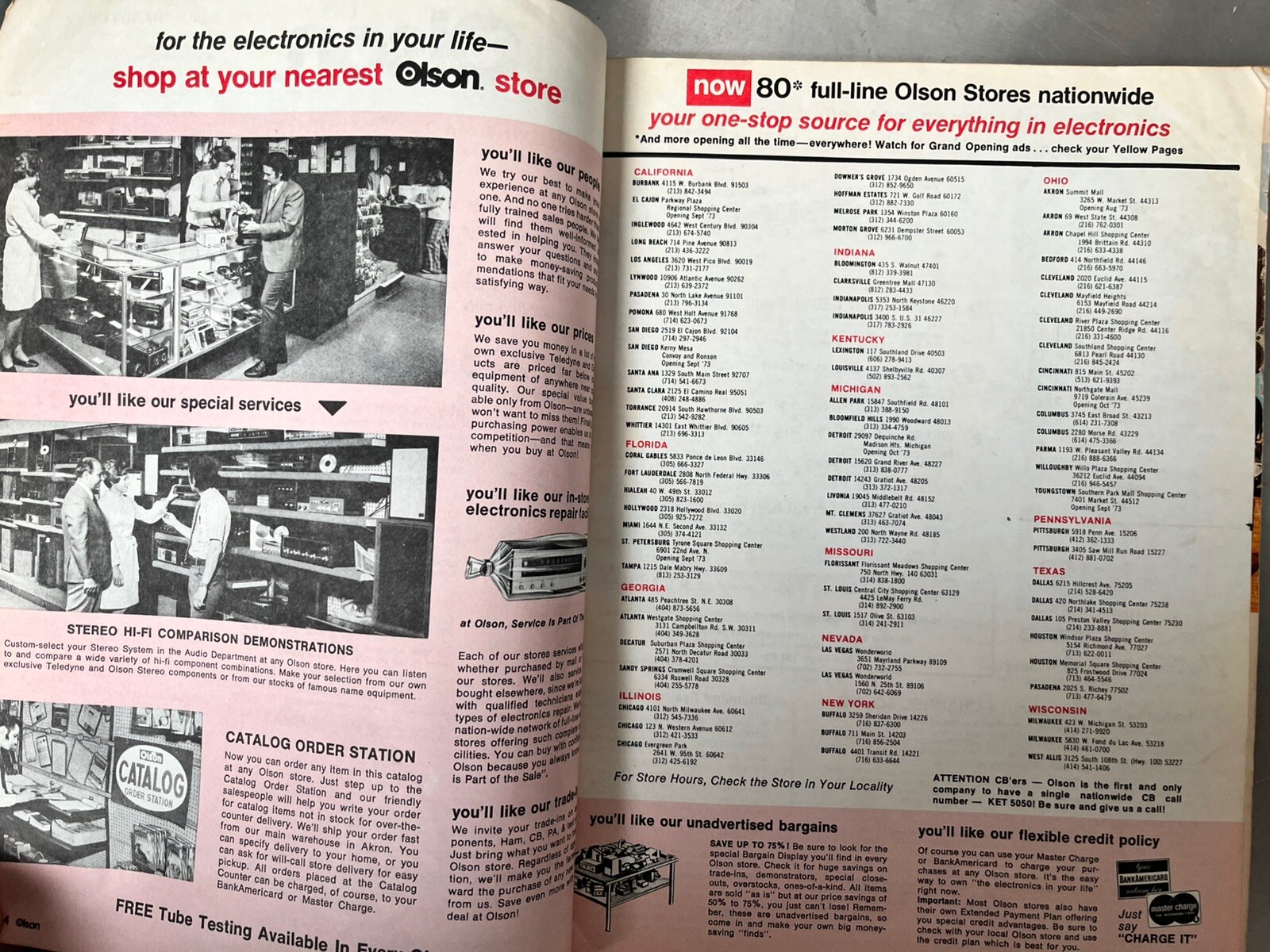 Vintage Olson 1974 Electronics Catalog Number 740 For Electronics in Your Life