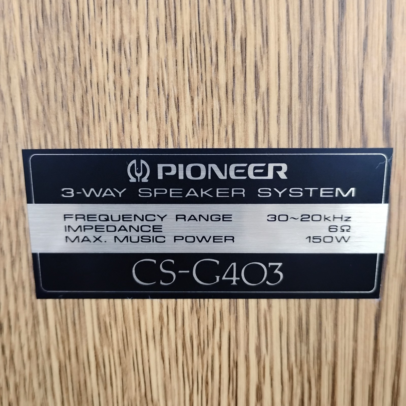 Pioneer CS-G403 Vintage 3-Way Floor Stereo Speakers Pair 15″ Woofers Made In USA