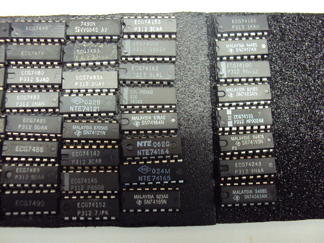 7400 TTL Integrated Circuit. NOS 48 Piece Lot ECG,NTE,MALAYSIA Read More Below