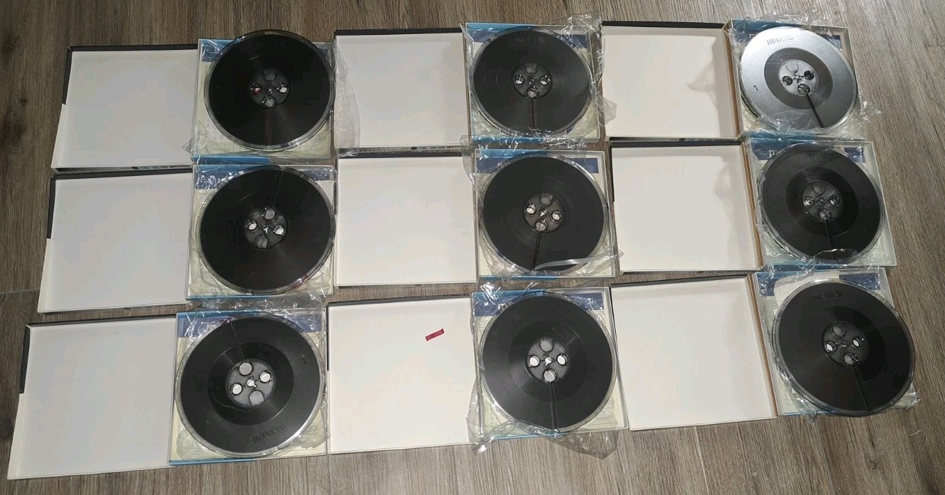 MAXELL UD 35-90 REEL TO REEL SOUND RECORDING TAPE (LOT OF 14) USED