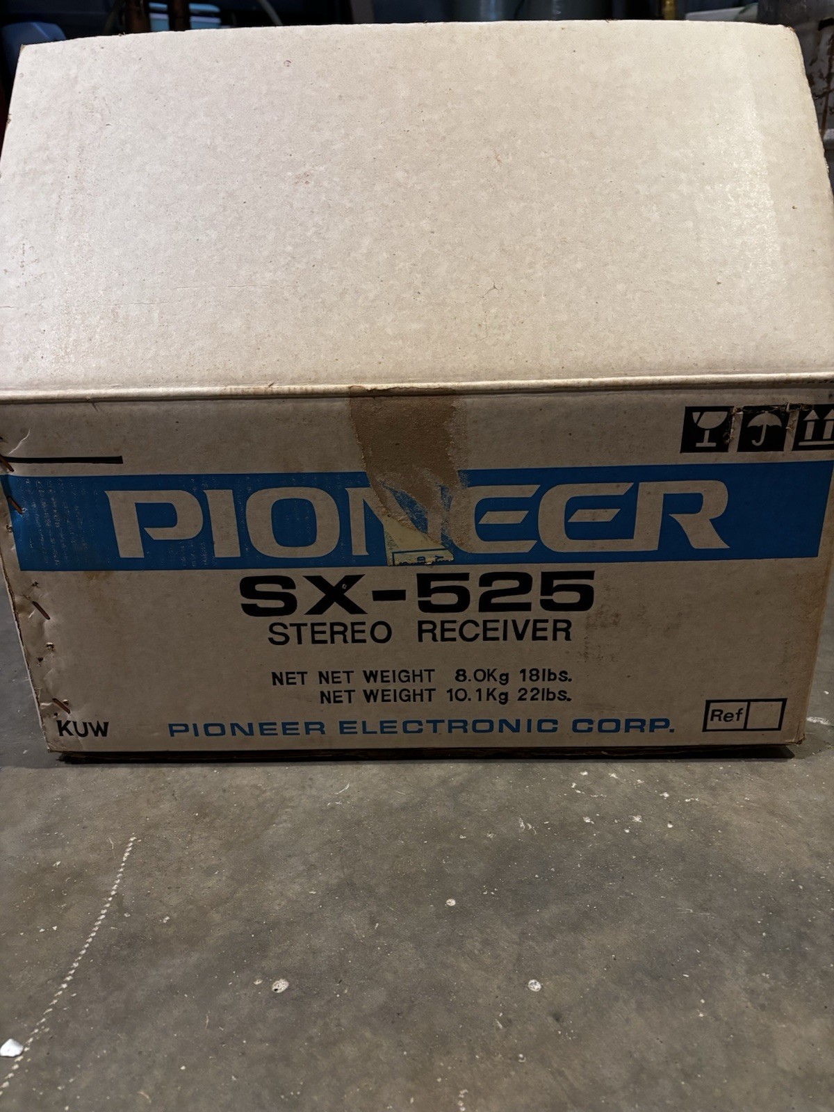 Pioneer SX-525 Stereo Receiver Silver Face Analog AM/FM Tuner Classic Audio