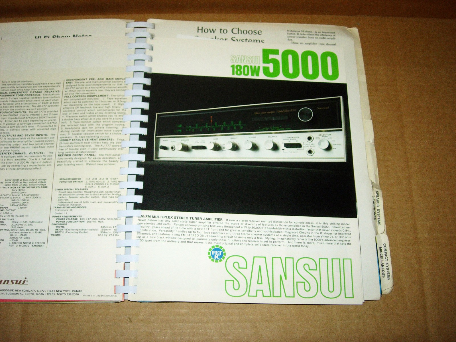 1968 NEW YORK CITY HI-FI MUSIC SHOW BUYER’S GUIDE-MANY BROCHURES/CATALOGS