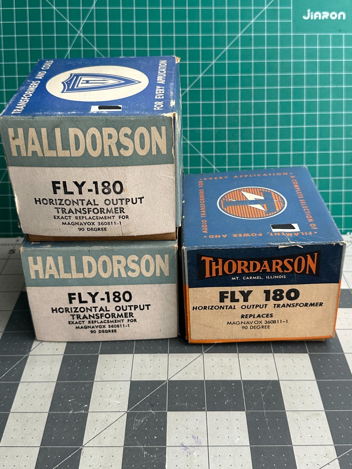 3-pack VINTAGE Halldorson Fly 180 Power Horizontal Output Transformer 306811-1