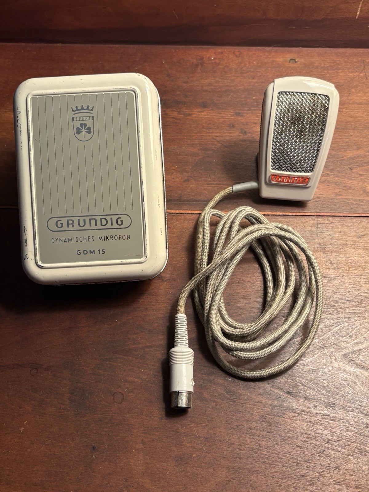 Grundig GDM 15, Vintage Mikrofon Late 50’s 60’s With Original Case