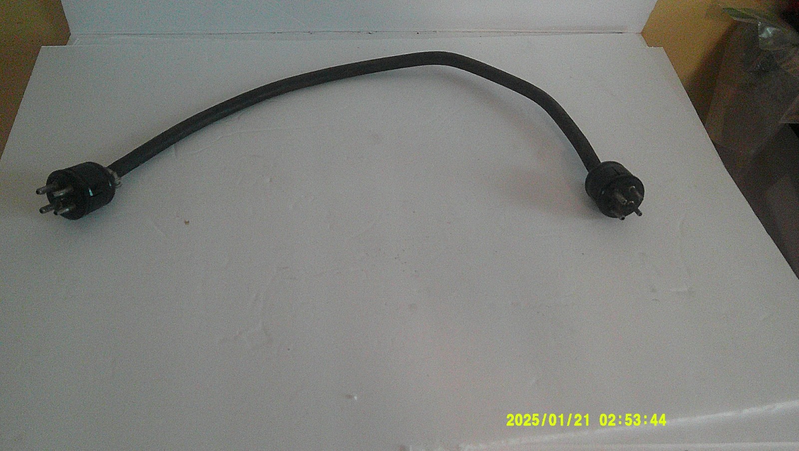 Vintage Male to Male Cable Mount Amphenol Plug 4-pin, Leslie Hammond 22″