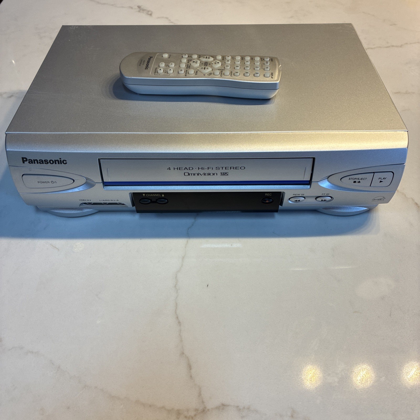 Panasonic PV-V4523S 4 Head Omnivision VCR VHS Player Tested Works w/Remote