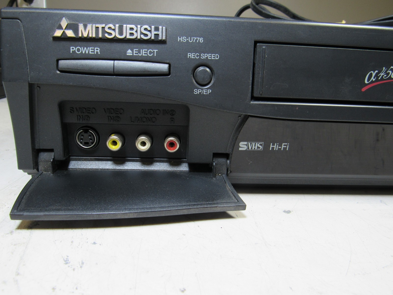Mitsubishi HS-U776 S-VHS Hi-Fi Stereo VCR VHS Player Recorder Tested
