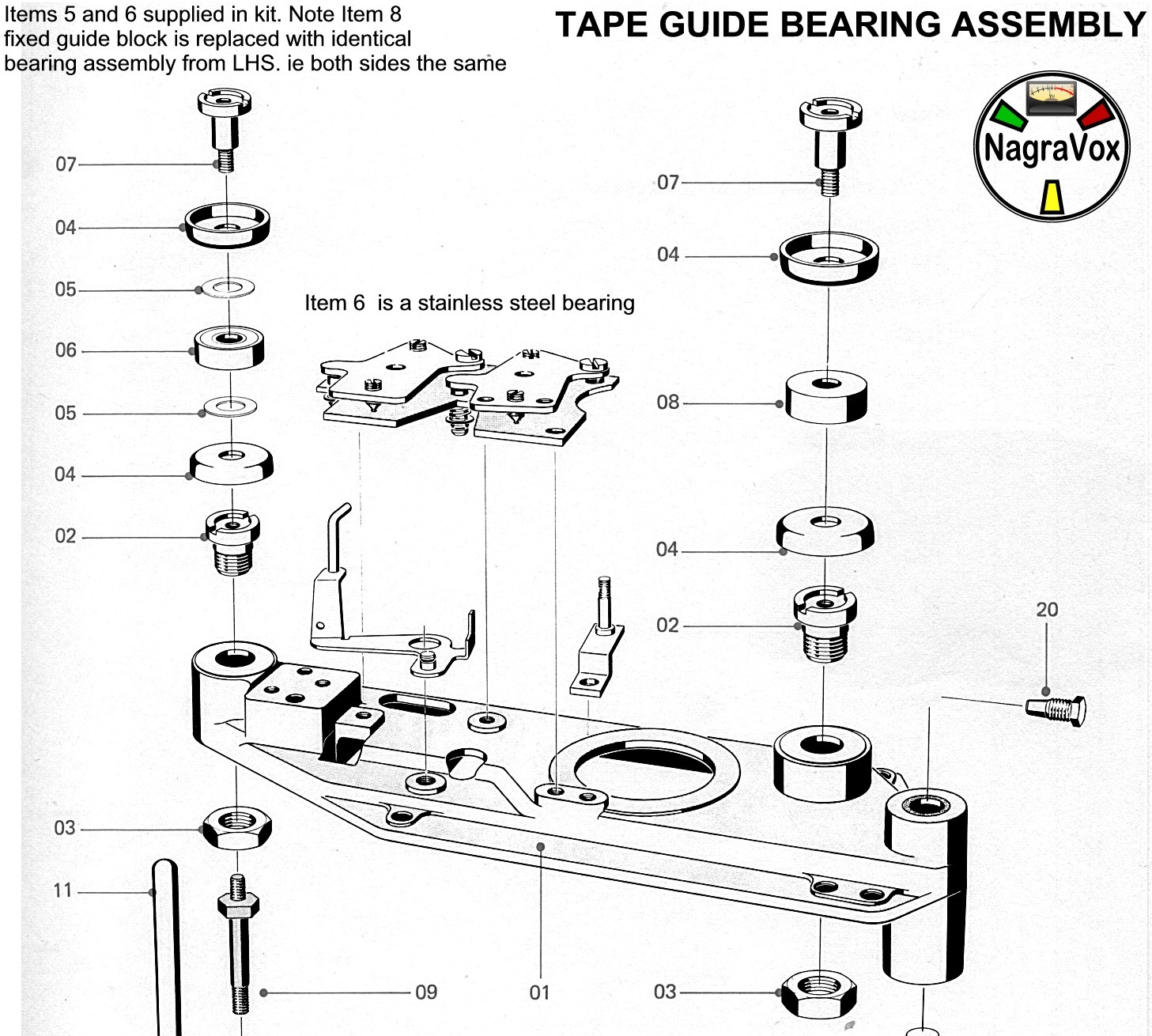 REVOX TAPE REPAIR UPGRADE KITS & SPARES eg – A77, B77, PR99, A700, C270