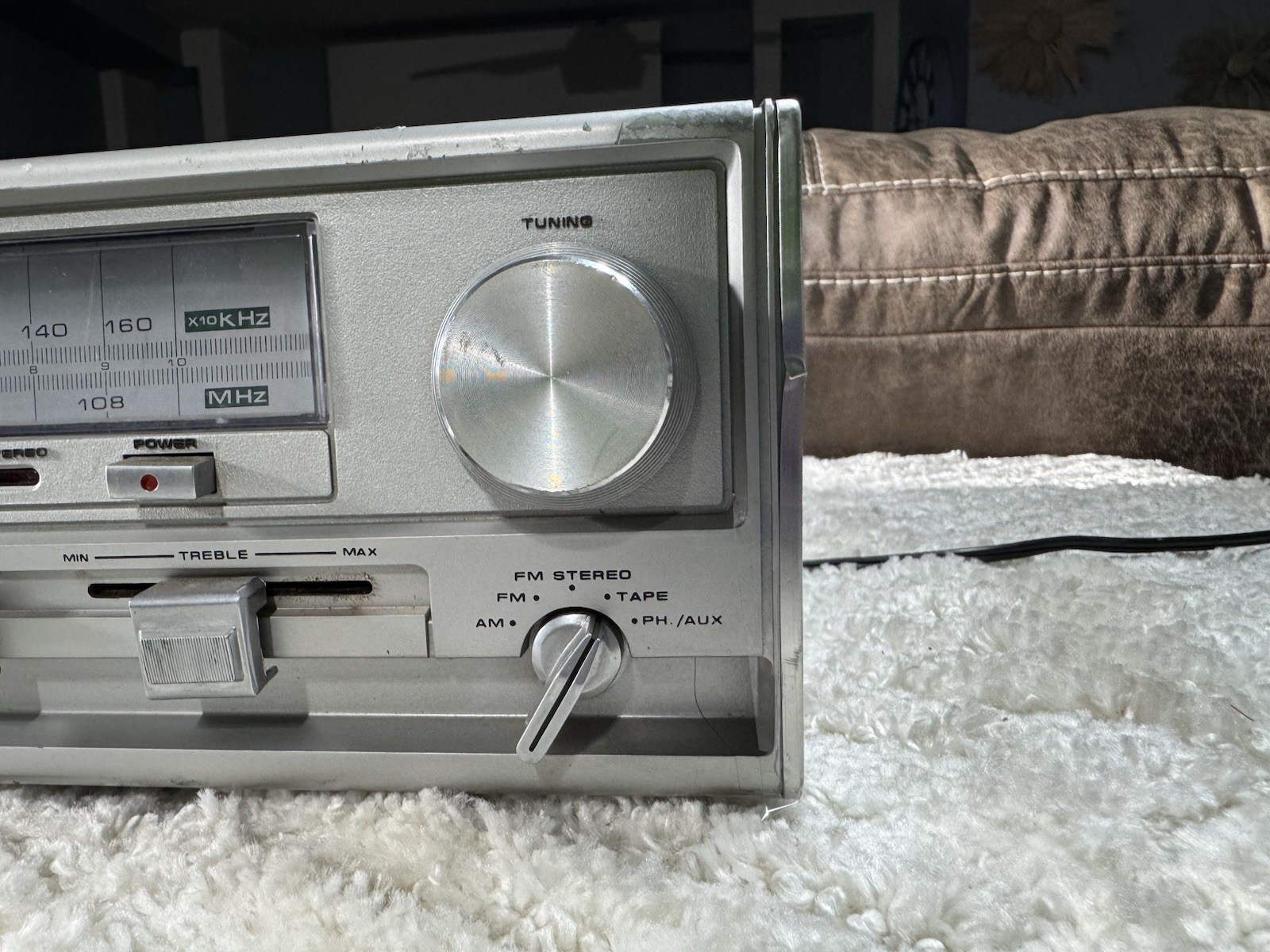 Vintage Soundesign 4411 AMFM Radio Stereo 8 Track Cassette Player Tested Working