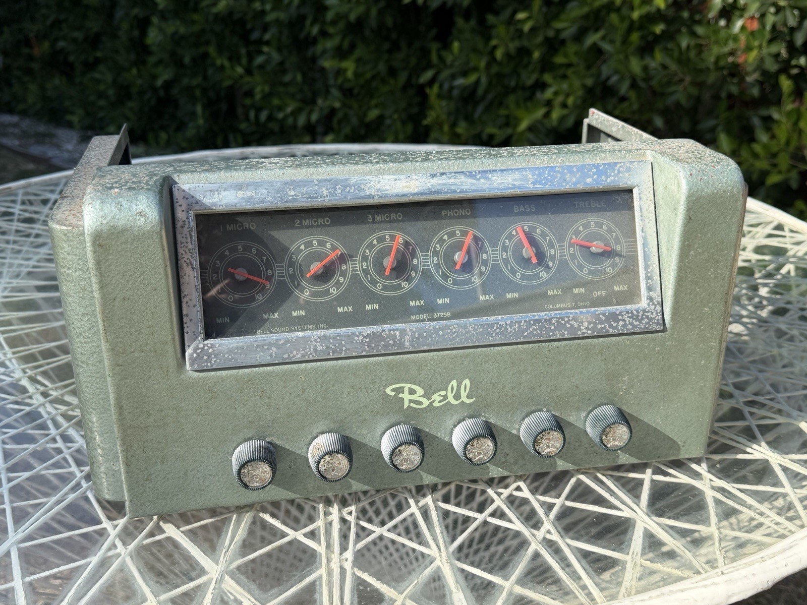 1950s Bell Sound Systems 3725B Vacuum Tube Amplifier PARTS/REPAIR