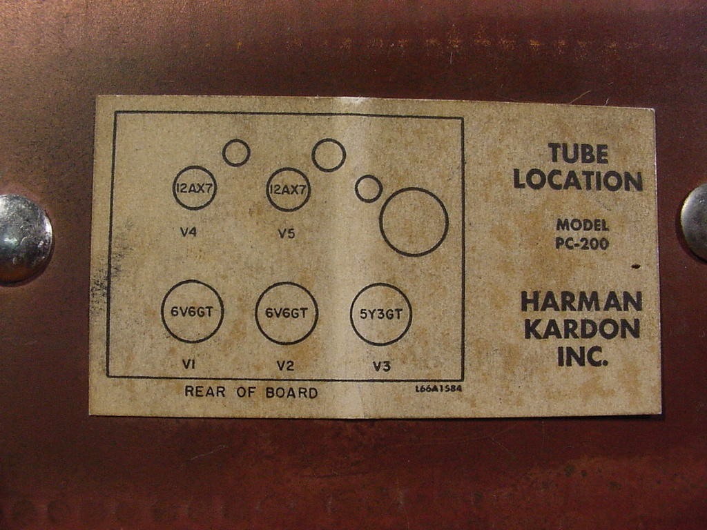 HARMAN-KARDON PRELUDE PC-200 MONO TUBE AMPLIFIER (PARTS REPAIR PROJECT)