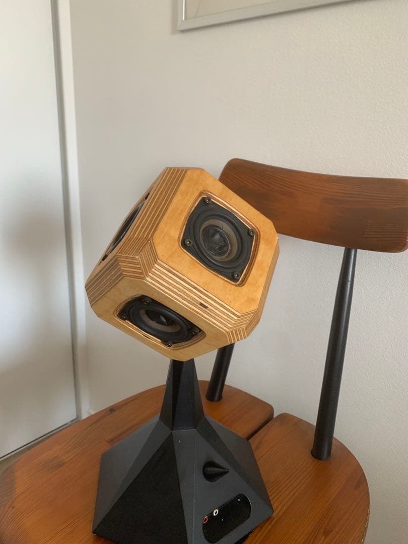 RARE TAGUCHI VOICE ACTIVE SPEAKER DISCONTINUED WITH ORIGINAL WOOD CASE JP HIFI01