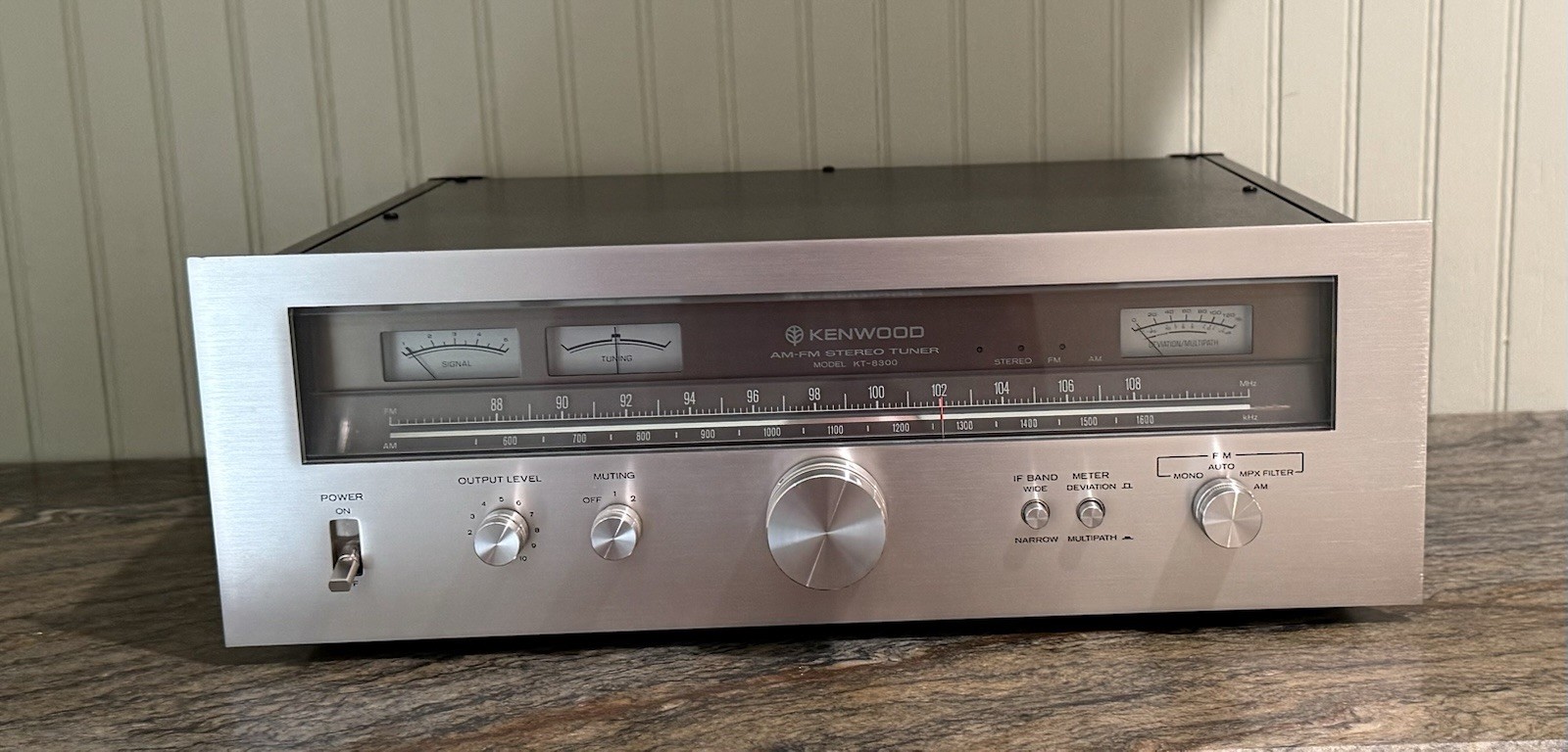 Vintage Kenwood KT-8300 Tuner Great Condition – Works Great!!! w/ Manual