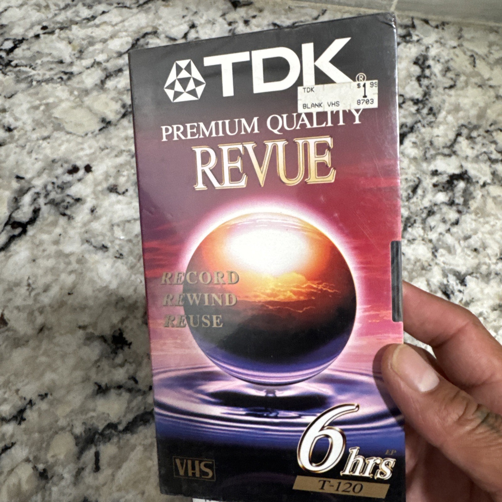 Vintage VHS Blank Tape Lot Of 12 Sony TDK Assorted New Sealed