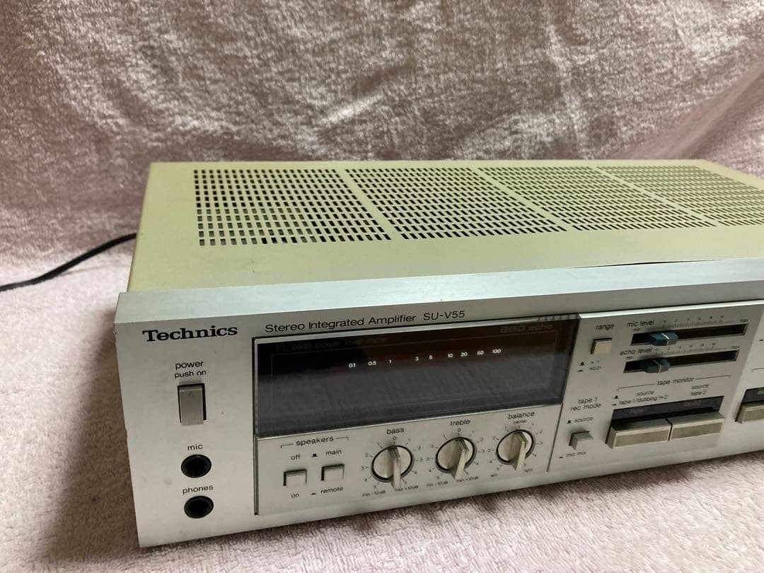 Technics SU-V55 Stereo Integrated Amplifier AC100V 50Hz/60Hz Vintage 1982 Japan