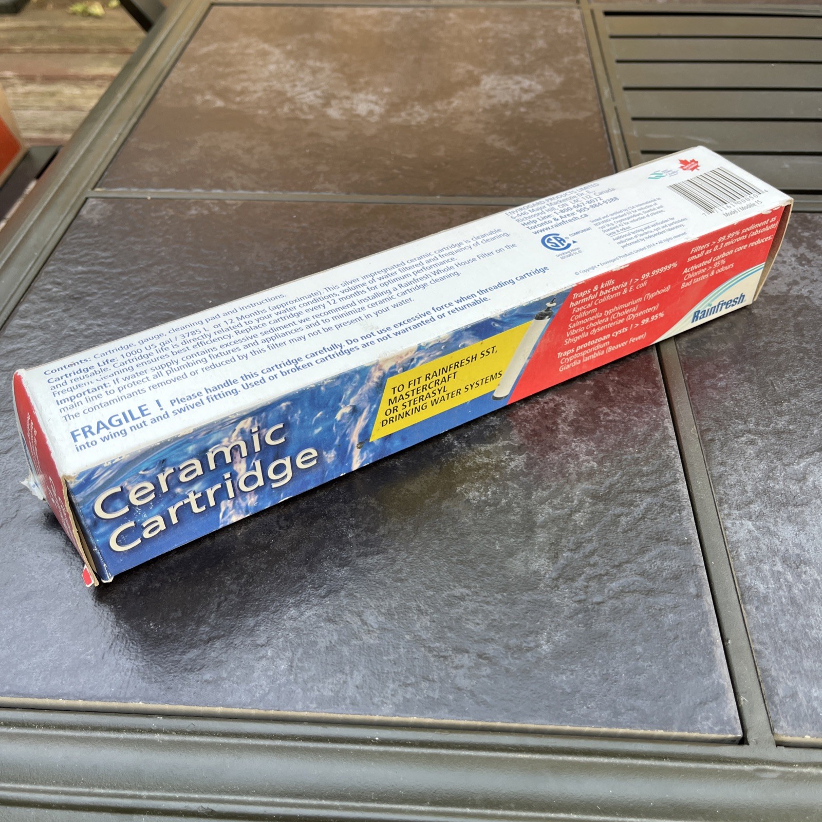 Rainfresh Ceramic Cartridge Model 1S, 1000 US Gal Or 12 Months – NOS