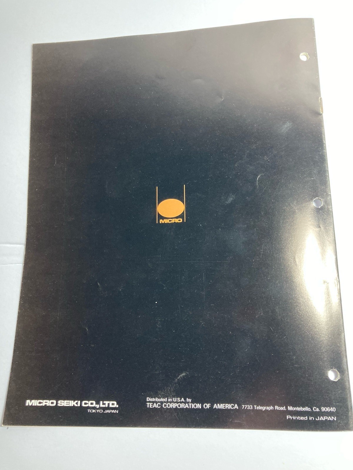 Micro Seiki Stereo Record Player Systems Catalog/Brochure