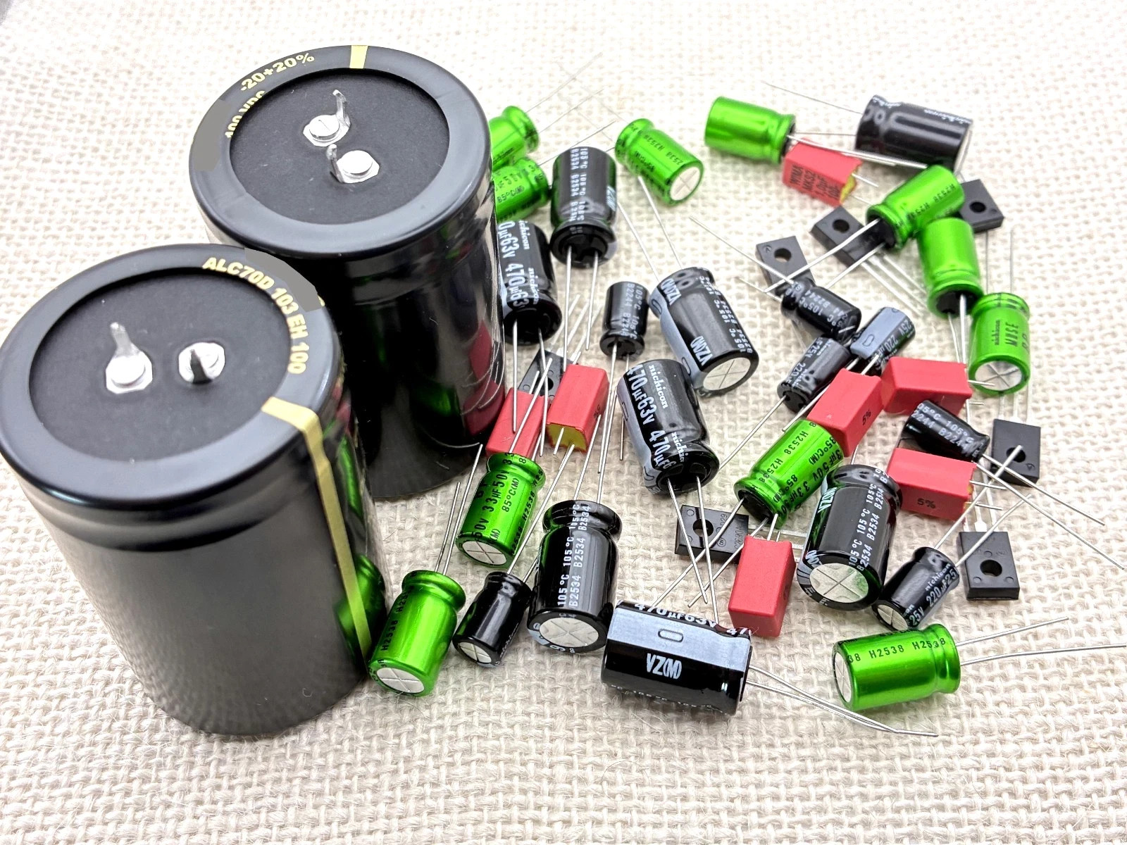 Luxman R-3055 receiver rebuild restoration Capacitor upgrade Kit repair rebuild