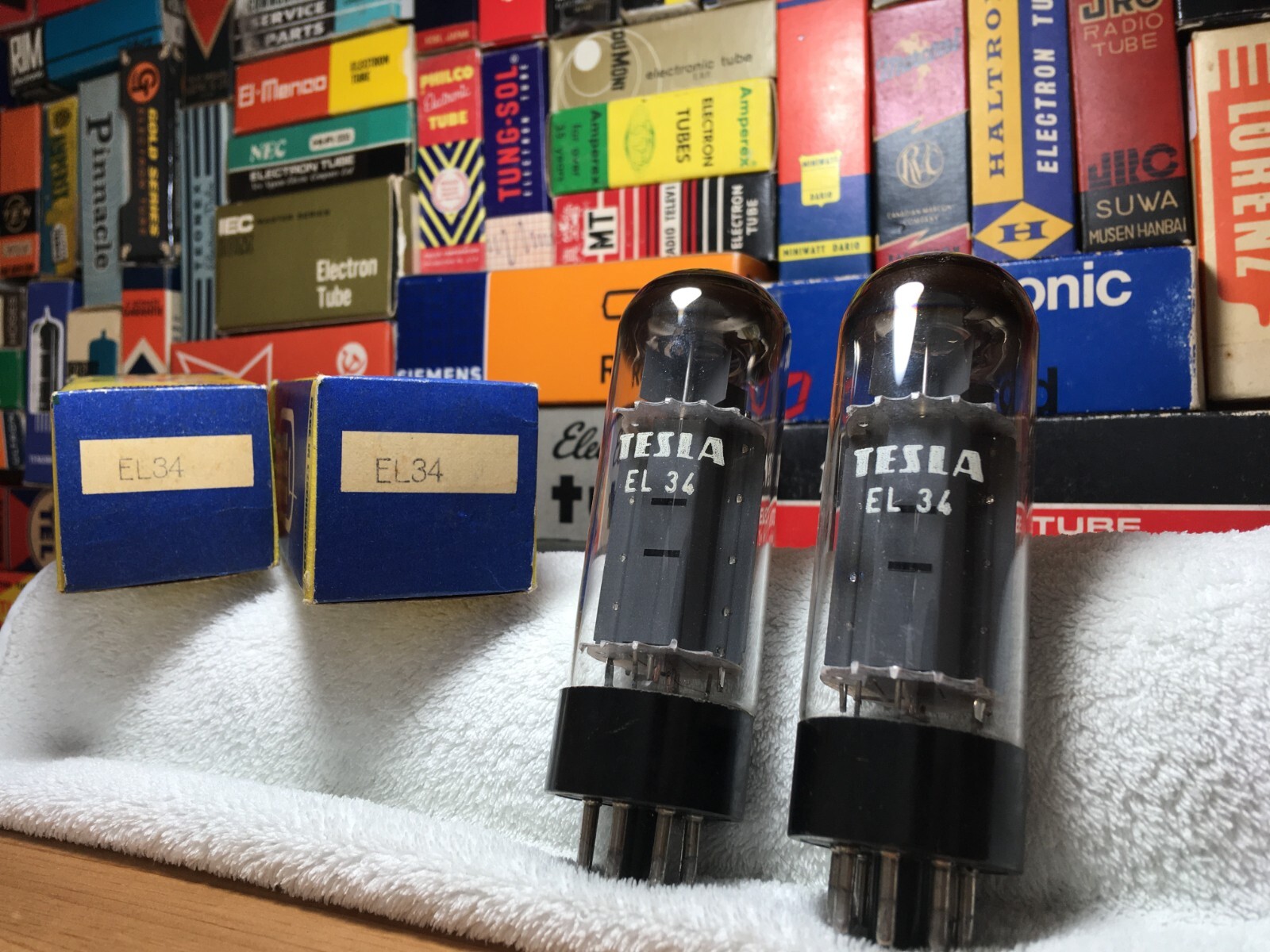 2x SameCode OEBox OO WeldPlate Tesla EL34 6CA7 PowerTubes ~ ClassicWarmToneAudio