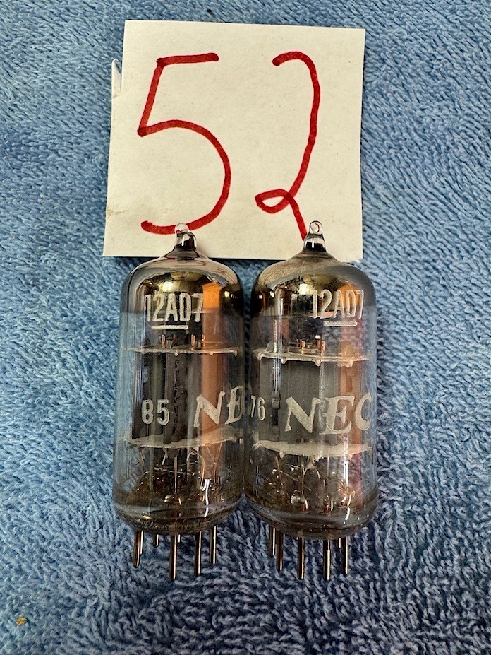 2 NEC 12AD7 12AX7 tubes Roberts 770X Akai M7 M8 Sony 500 Fisher Scott Amplifier